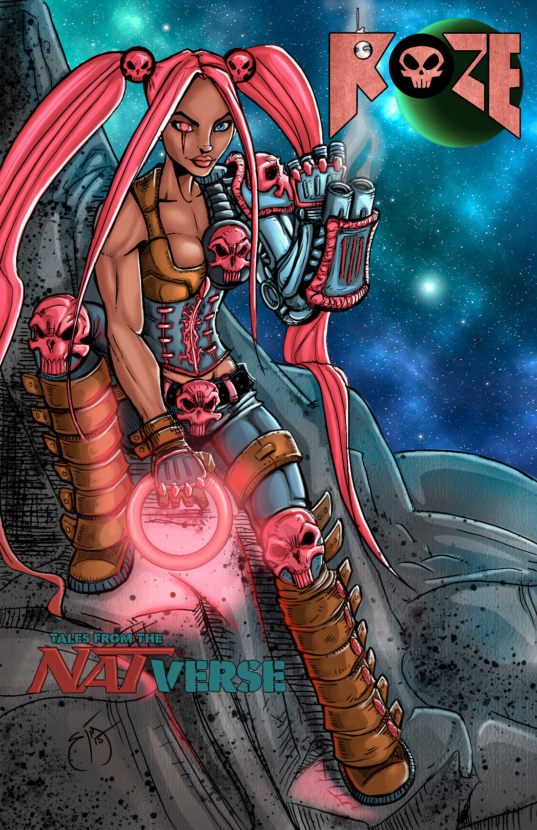 Tales From the NATverse #1 ROZE Preston Asevedo Variant Cover. (Signed Deluxe Limited to 100)