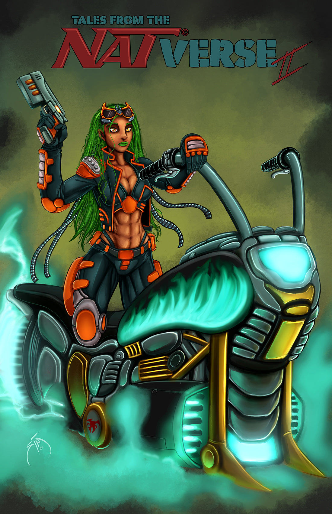 Tales From The NATverse #2 (120 page) Signed Heavy Metal Homage LOANI Variant cover only 5 available.