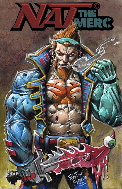 NAT the MERC: Blood Brothers #3 20 pages Limited & signed edition Preview Ashcan (No sketch Inside). Limited to 100.