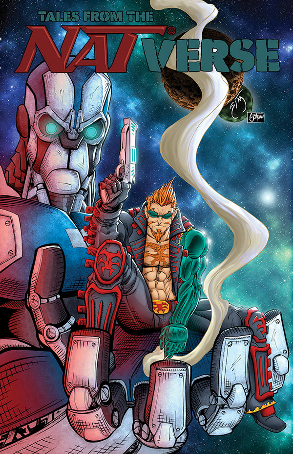 Tales From the NATverse #1 NAT the Merc Variant Cover.  (Signed Deluxe Limited to 100)