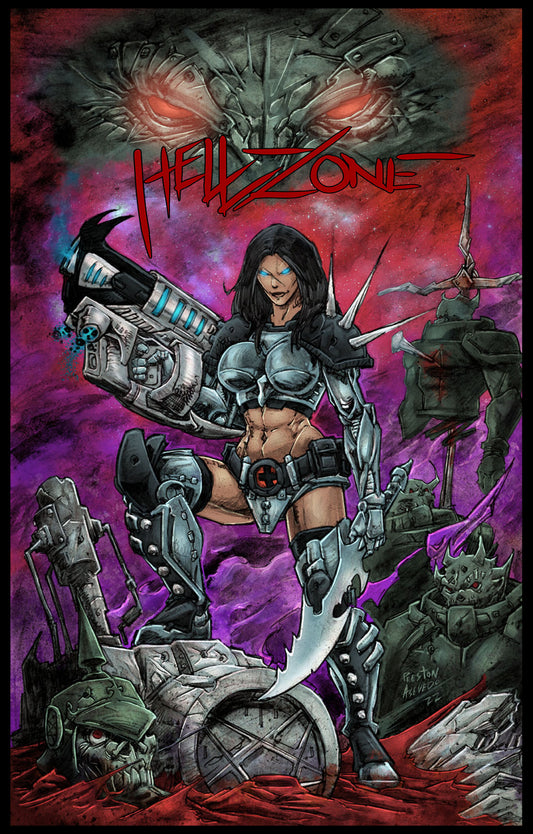 Hellzone Preston limited Variant cover.