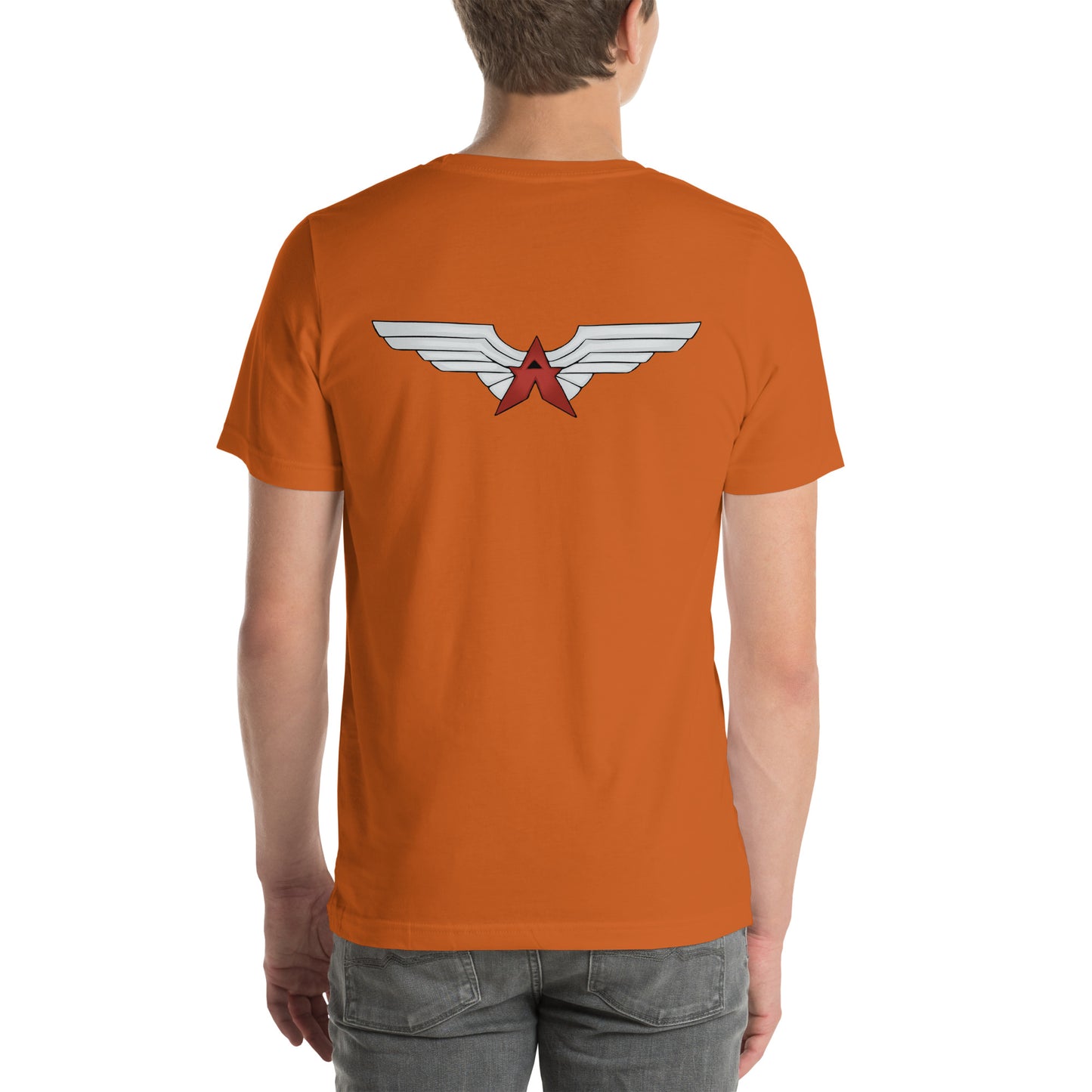 NAT the MERC: Do you feel lucky Punk? + Wings logo on back. Unisex t-shirt.