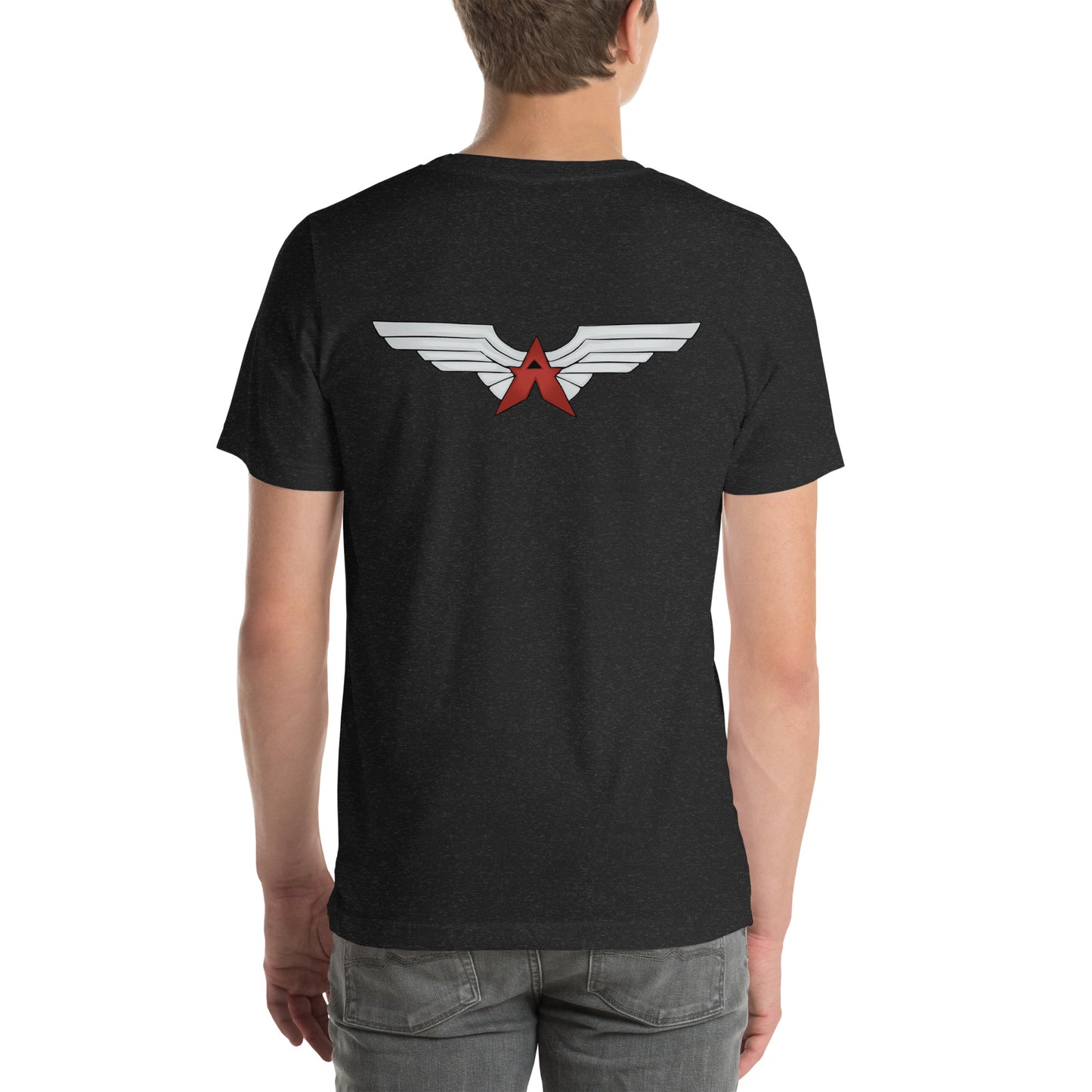 NAT the MERC: Do you feel lucky Punk? + Wings logo on back. Unisex t-shirt.