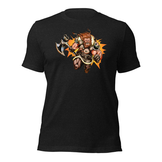 JOGGAR  in action a Seven Legions T-shirt. Art by SIM with colors by Beacon.